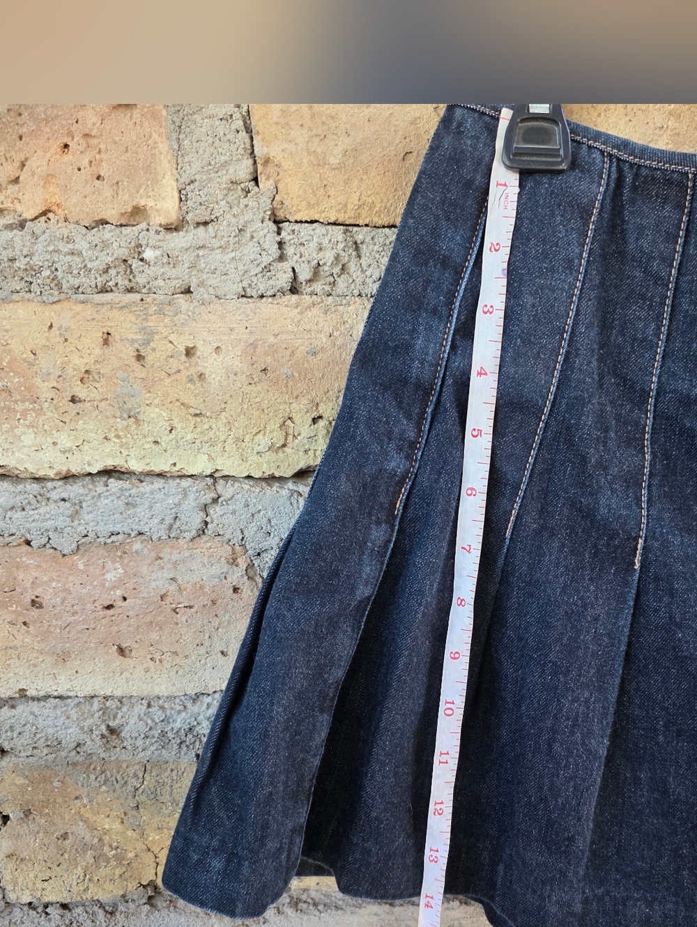 Polo Ralph Lauren Girls Denim Pleated Wrap Skirt - Size 12 (Fits Woman XXS/00) - Picture 7 of 10